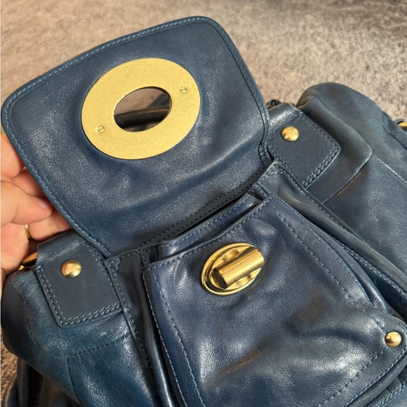 Rare Coach Kira Limited Edition Quilted Leather Satchel Sapphire Blue - Picture 3 of 11